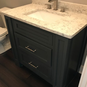 Custom Amish Cabinetry and Waypoint Cabinetry- Extra White and Peppercorn Grey