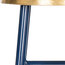 Safavieh Lugo Bar Barstool, Navy and Gold