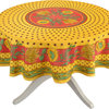 Tournesol Red, Yellow French Provencal Tablecloth, Round