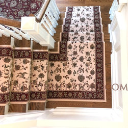 Single Landing Stair Runner Installations - Hall And Stair Runners