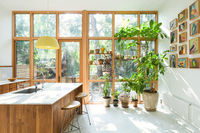 Kitchen - contemporary kitchen idea in New York