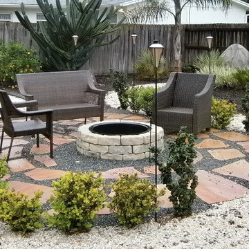 Landscape design for xeriscape or hardscape Winter Park Florida 2 years later