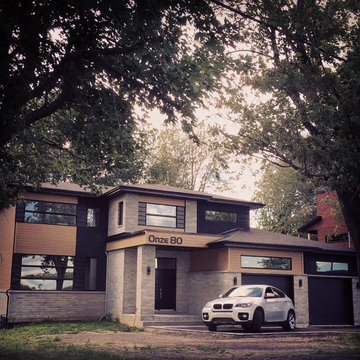modern house numbers - customer photo
