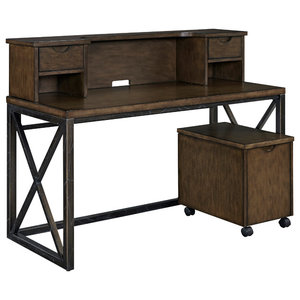 Butler Forster Crafted Campaign Writing Desk Dark Brown