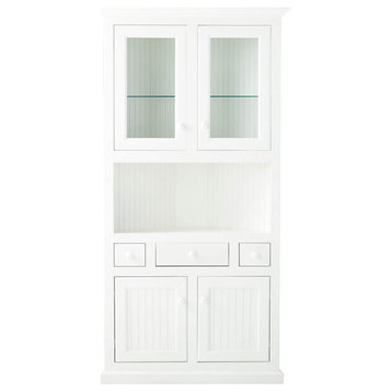 Eagle Furniture Corner Dining Hutch/Buffet, White