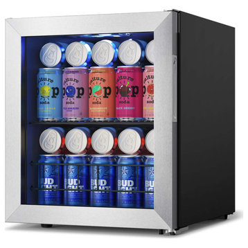 Yeego beverage refrigerator cooler Built-In 65 Cans Freestanding