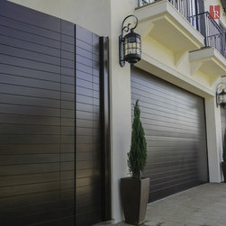 Mediterranean Garage Doors with Matching Entry Gates - Garage Doors And Openers