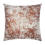 Mina Victory Luminescence Distressed Metallic Pillow, Copper