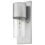 Acclaim Lighting - Acclaim Lighting 1511MN/CL Cooper 1-Light Wall Ligh Modern - 6 In - Clean modern designCylindrical glassHand pCooper 1-Light Wall  Matte Nickel *UL: Suitable for wet locations Energy Star Qualified: n/a ADA Certified: YES  *Number of Lights: 1-*Wattage:100w Medium Base bulb(s) *Bulb Included:No *Bulb Type:Medium Base *Finish Type:Matte Nickel