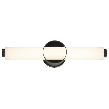 20W LED Bath Bar - 4.75 Inches High-Black Finish - Bathroom -Vanity lighting