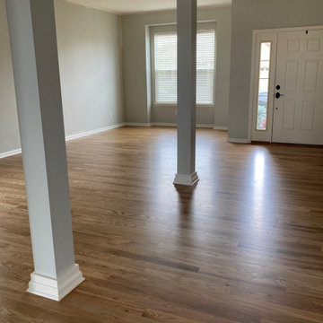 Red Oak Entry Way After Photos