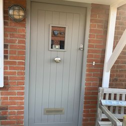 Grey timber doors - Front Doors