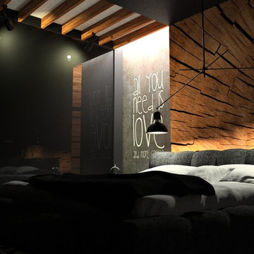 Black bedroom