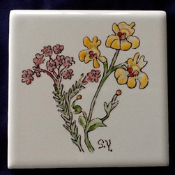 Wild Flower Tiles - Tile