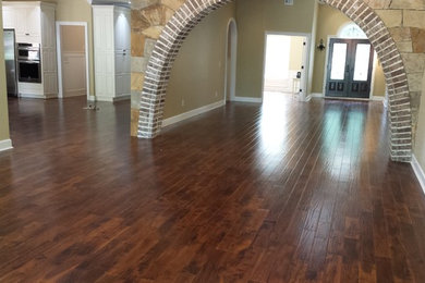 Trendy family room photo in Atlanta