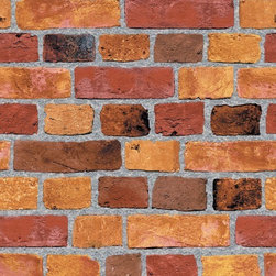 Orange Brick Wallpaper - Wallpaper