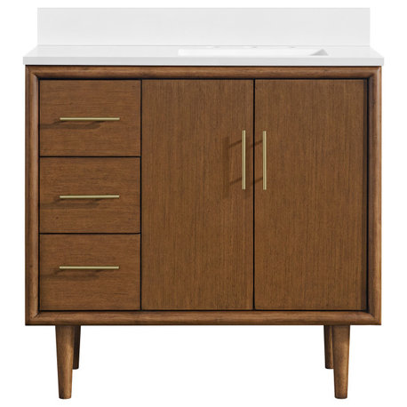 The 15 Best Mid-Century Modern Bathroom Vanities | Houzz