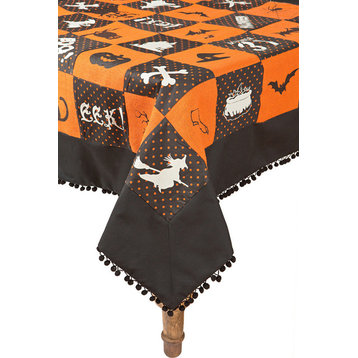 Halloween Patchwork Tablecloth, 50"x50"