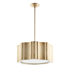 Cloud Nine 6-Light Pendant, Aged Silver Leaf