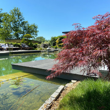 Natural Swim Pond and Japanese Garden