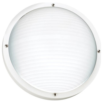 Sea Gull Bayside 1-Light Outdoor Wall/Ceiling Mount 83057-15, White