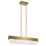 Kichler - Kichler Serene Linear Chandelier LED - Natural Brass - This Linear Chandelier LED from Kichler has a finish of Natural Brass and fits in well with any Contemporary style decor.