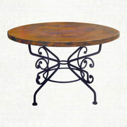 Copper Table - 42" - Arabesque Collection | Arhaus Furniture - Dining Tables