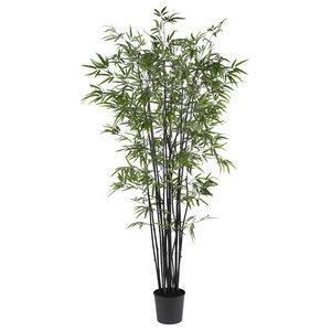 TWO 7' Bamboo Palm Artificial Trees Silk Plants 171 