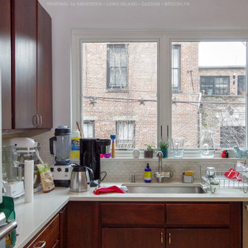 Nice Kitchen with Large New Double Casement Window - Renewal by Andersen NY / LI