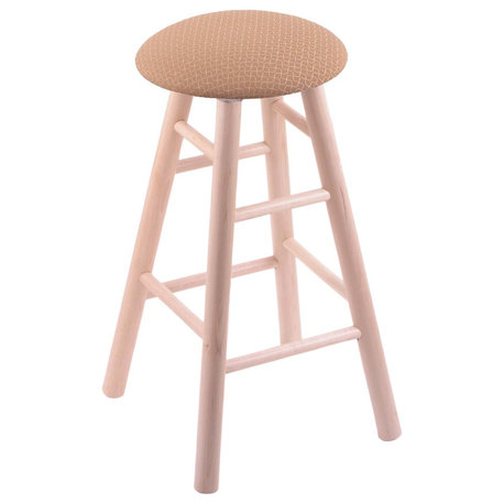 Holland Bar Stool, Maple Round Cushion Counter Stool, Smooth Legs