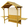 2-in-1 Seated Party Arbor, Barbeque Shelter