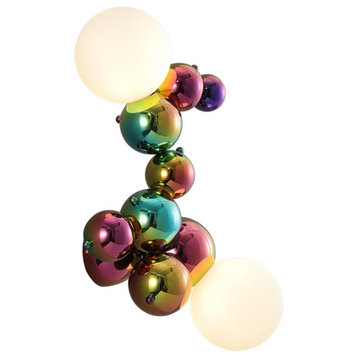 Modern Wall Lamp, the Shape of Colorful Spheres for Living Room, Cool Light