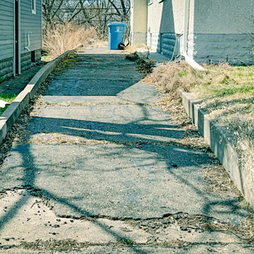 Before – Failing Concrete Driveway