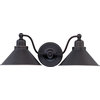 Transitional Bridgeview 2 LT Wall Sconce, Mission Dust Bronze Finish