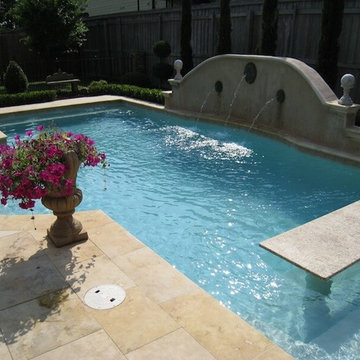 Small pool with granite pool
