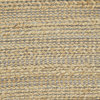Natural Solid Pattern Jute/Cotton Blue Rug - HM02, 5x8
