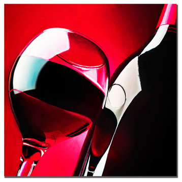 'Red Wine' Canvas Art by Roderick Stevens