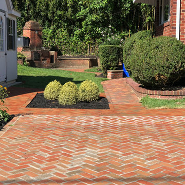 New Curb Cut Paver Driveway and Walkways in Silver Spring MD