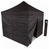 10'X10' Aluminum And Steel Instant Ez Up Canopy, Enclosed With Awning, Black