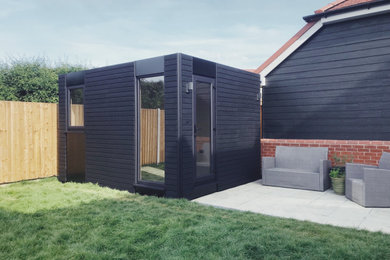 This is an example of a scandinavian garden shed and building in Kent.
