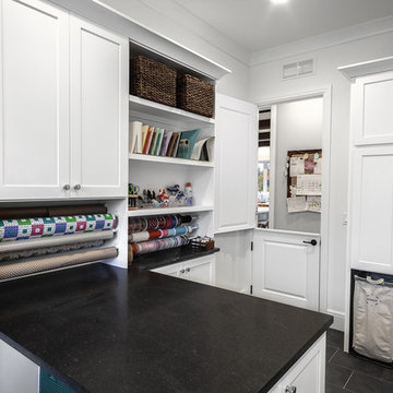 White Transitional Kitchen, Bath, Laundry Room