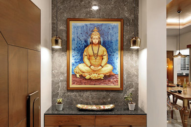 Entryway - contemporary entryway idea in Other