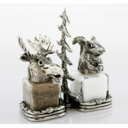 Moose and Squirrel Salt and Pepper Shakers Set - Salt And Pepper Shakers And Mills