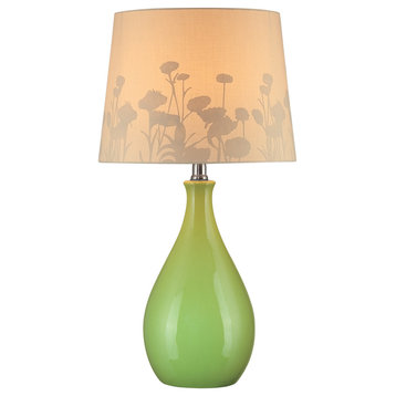 Lite Source LS-21489 1 Light Up / Down Lighting Table Lamp - Green