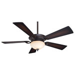 Minka Aire - Minka Aire F701-KA Delano - 52" Ceiling Fan with Light Kit - Shade Included: TRUERod Length(s): 6 x 0.75 Dimable: TRUEInternal/Alternate: Amps: 0.59Internal/Alternate: Color Temperature: 3000* Number of Bulbs: 2*Wattage: 50W* BulbType: Mini Can Halogen* Bulb Included: Yes