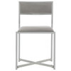 Kenneth Chrome Side Chair Grey Set 2