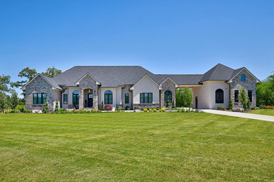 Example of an exterior home design in Other