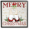 Merry Christmas Holiday Phrase Gnomes Under Mistletoe12x12
