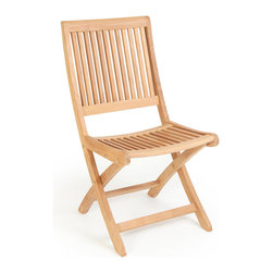 Wintons Teak Rennes Folding Chair - Outdoor Dining Chairs
