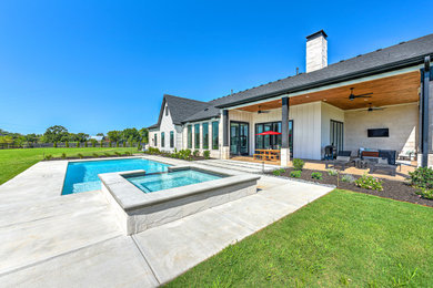 Pool - farmhouse pool idea in Other